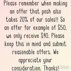 Reasonable offers Welcome